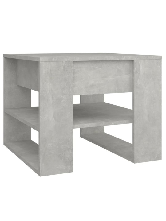 Kafijas galdiņš, betonpelēks, 55,5x55x45 cm, inženierijas koks