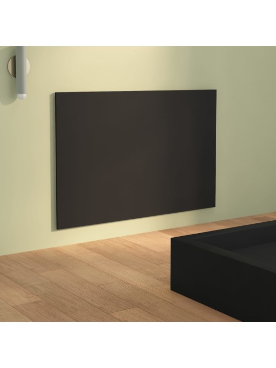 Gultas galvgalis, melns, 120x1,5x80 cm, inženierijas koks