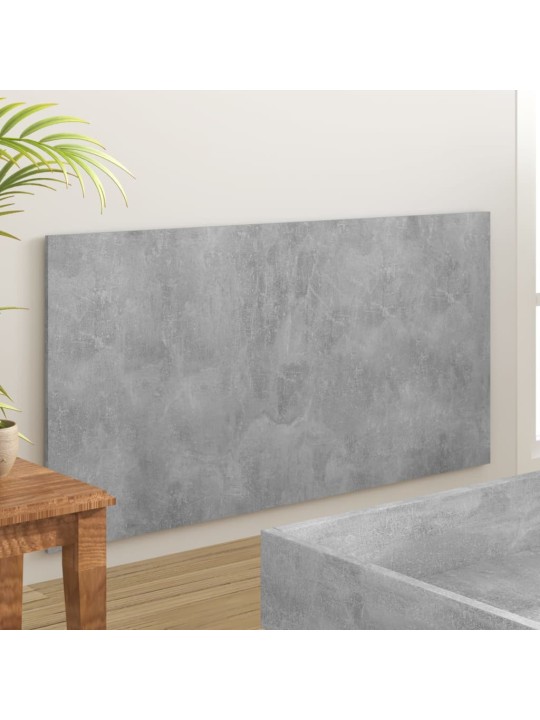 Gultas galvgalis, betonpelēks, 160x1,5x80 cm, inženierijas koks