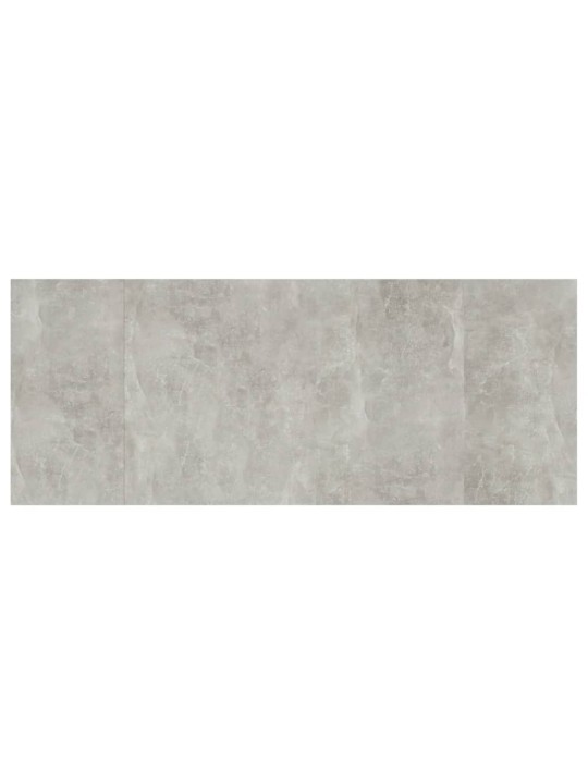 Gultas galvgalis, betonpelēks, 200x1,5x80 cm, inženierijas koks