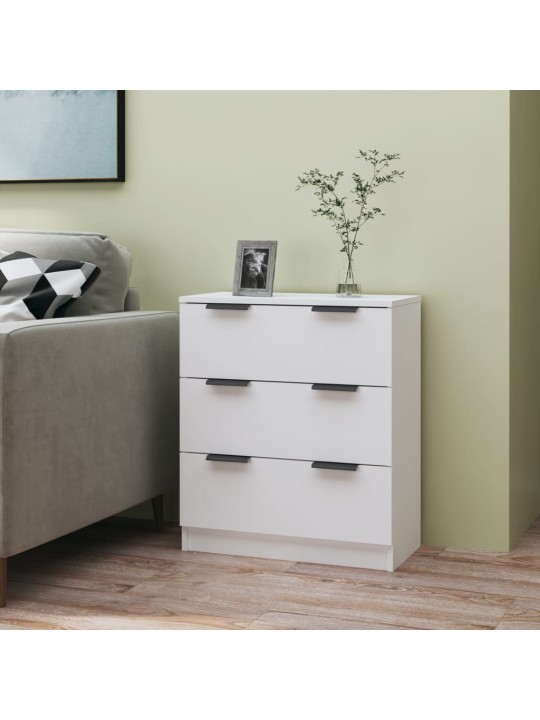 Kumode, balta, 60x30x70 cm, inženierijas koks