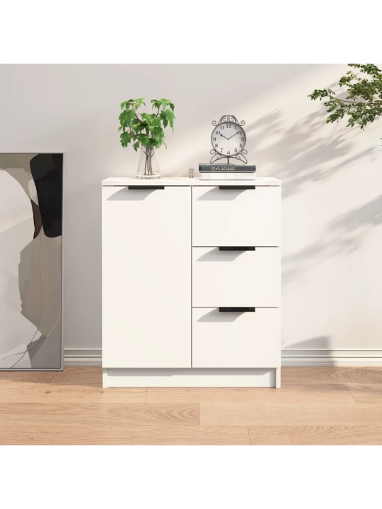 Kumode, balta, 60x30x70 cm, inženierijas koks