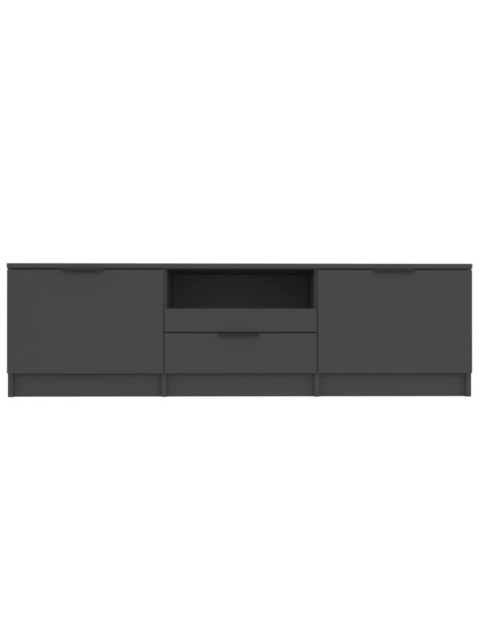 Tv skapītis, melns, 140x35x40 cm, inženierijas koks