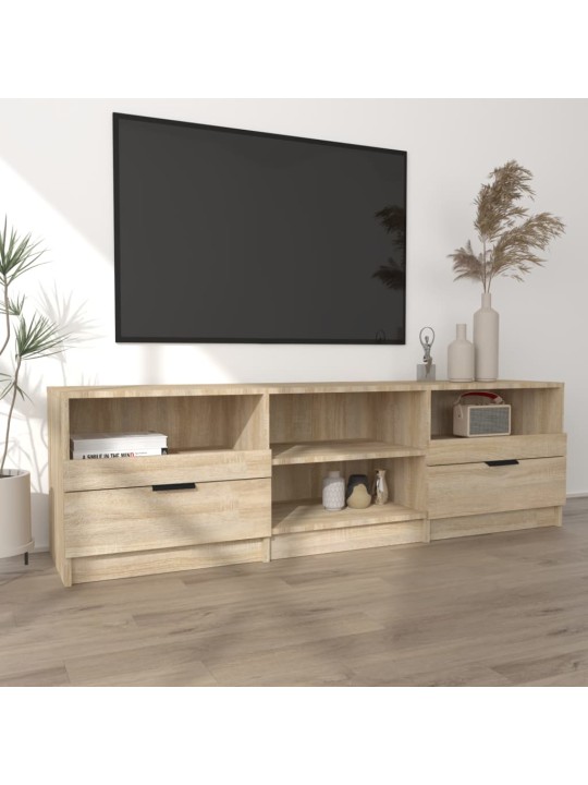 Tv skapītis, ozolkoka krāsa, 150x33,5x45 cm, inženierijas koks