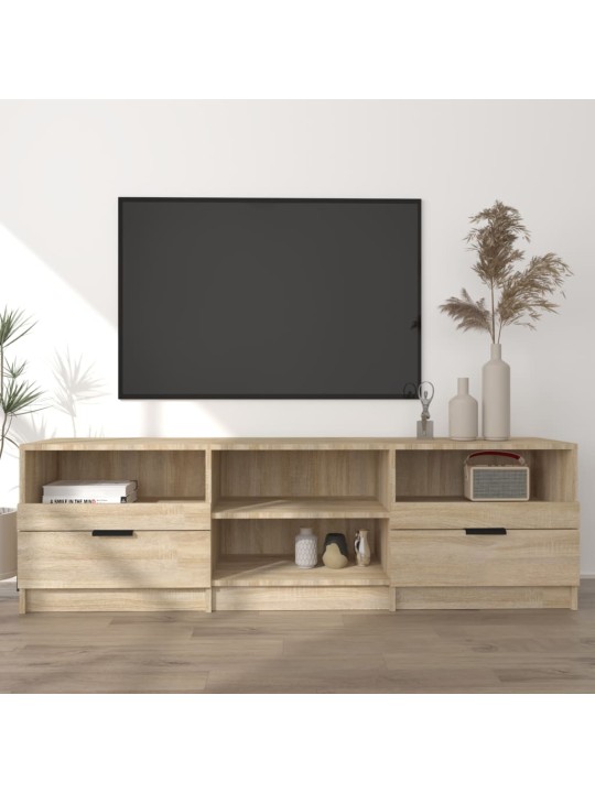 Tv skapītis, ozolkoka krāsa, 150x33,5x45 cm, inženierijas koks