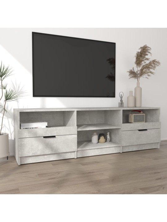 Tv skapītis, betona pelēks, 150x33,5x45 cm, inženierijas koks