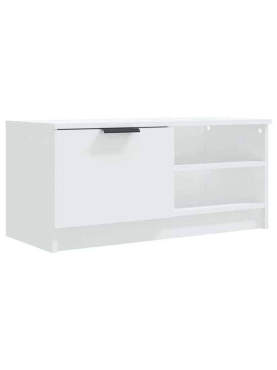 Tv skapīši, 2 gab., balti, 80x35x36,5 cm, inženierijas koks