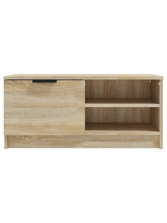Tv skapītis, ozolkoka krāsa, 80x35x36,5 cm, inženierijas koks
