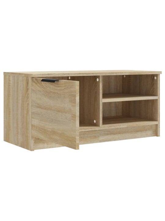 Tv skapītis, ozolkoka krāsa, 80x35x36,5 cm, inženierijas koks