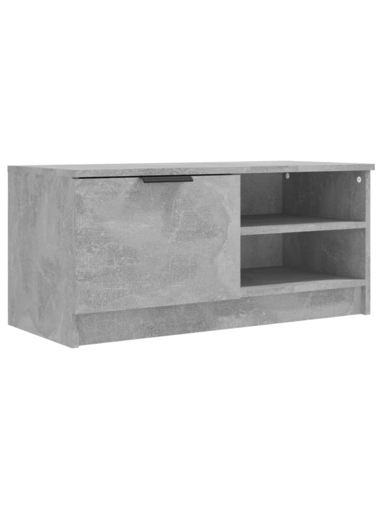 Tv skapītis, betonpelēks, 80x35x36,5 cm, inženierijas koks