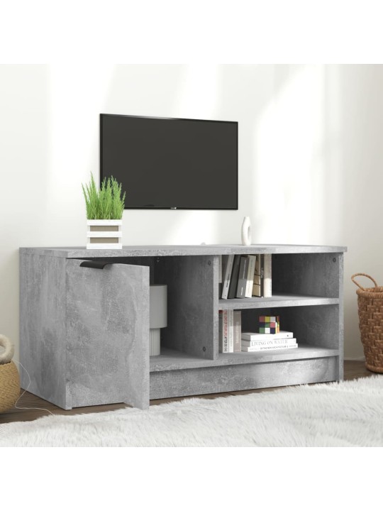 Tv skapītis, betonpelēks, 80x35x36,5 cm, inženierijas koks