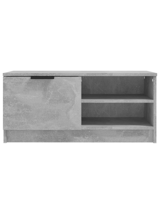 Tv skapītis, betonpelēks, 80x35x36,5 cm, inženierijas koks