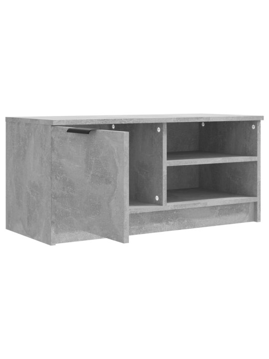 Tv skapītis, betonpelēks, 80x35x36,5 cm, inženierijas koks