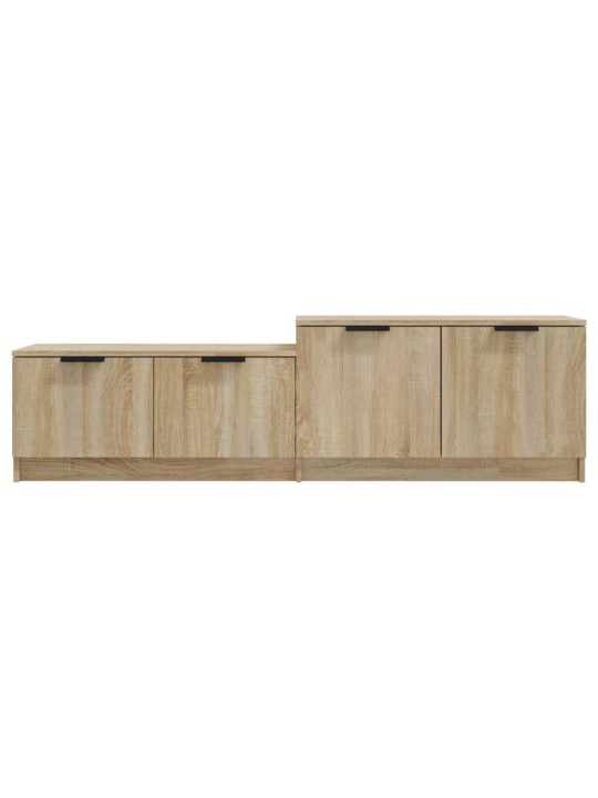 Tv skapītis, ozolkoka krāsa, 158,5x36x45 cm, inženierijas koks