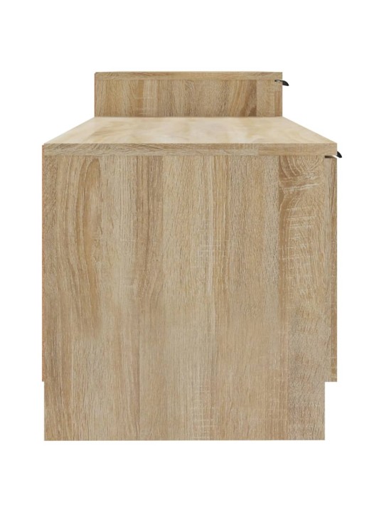 Tv skapītis, ozolkoka krāsa, 158,5x36x45 cm, inženierijas koks