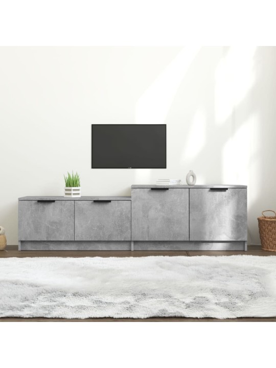 Tv skapītis, betona pelēks, 158,5x36x45 cm, inženierijas koks