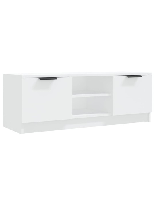 Tv skapītis, balts, 102x35x36,5 cm, inženierijas koks