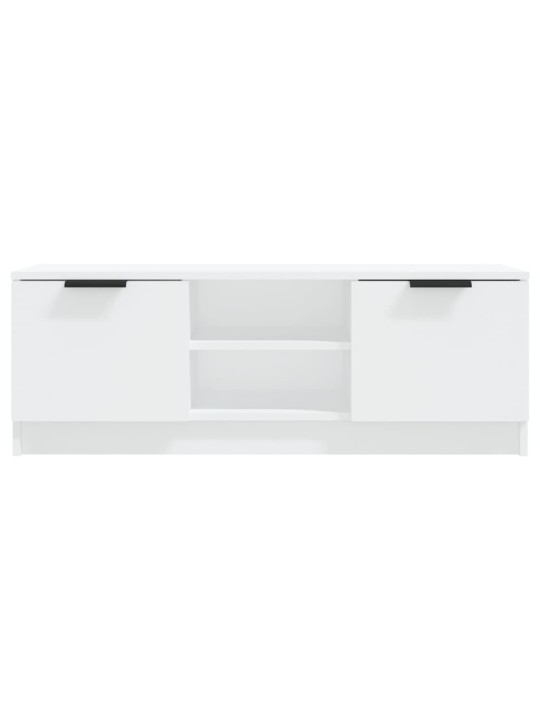 Tv skapītis, balts, 102x35x36,5 cm, inženierijas koks