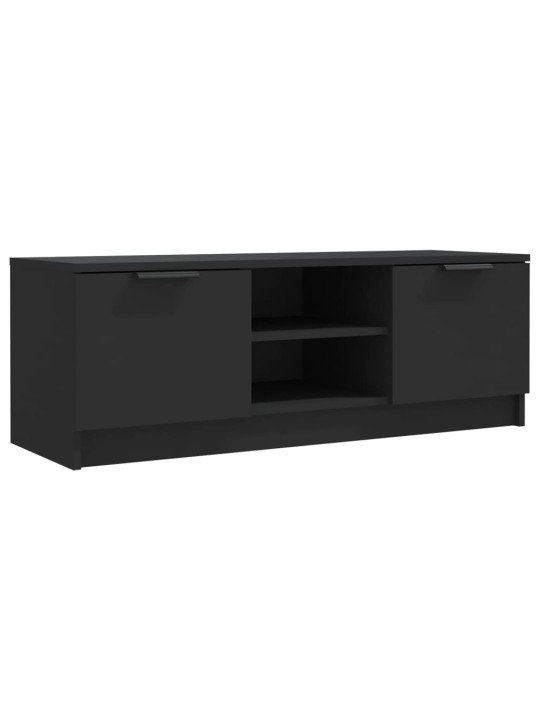 Tv skapītis, melns, 102x35x36,5 cm, inženierijas koks
