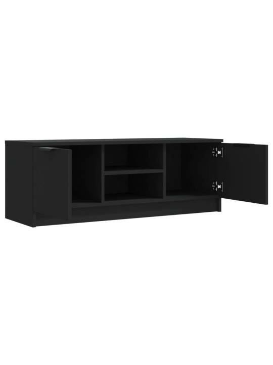 Tv skapītis, melns, 102x35x36,5 cm, inženierijas koks