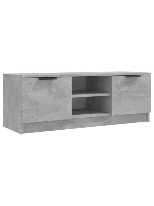TV skapītis, betona pelēks, 102x35x36,5 cm, inženierijas koks