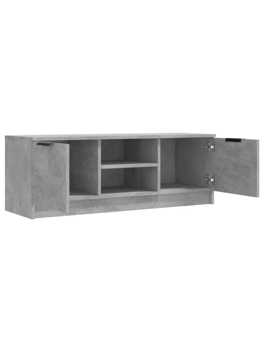 TV skapītis, betona pelēks, 102x35x36,5 cm, inženierijas koks