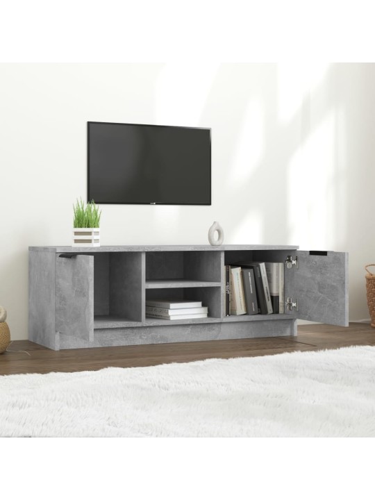 TV skapītis, betona pelēks, 102x35x36,5 cm, inženierijas koks