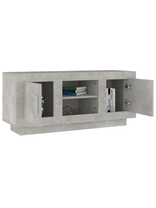 Tv skapītis, betonpelēks, 102x35x45 cm, inženierijas koks