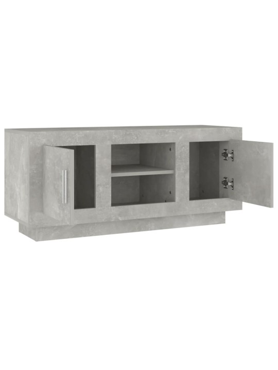 Tv skapītis, betonpelēks, 102x35x45 cm, inženierijas koks
