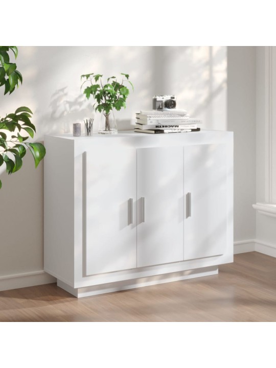 Kumode, balta, 92x35x75 cm, inženierijas koks