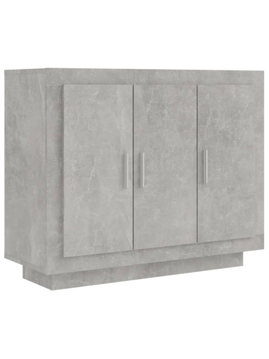 Kumode, betona pelēka, 92x35x75 cm, inženierijas koks