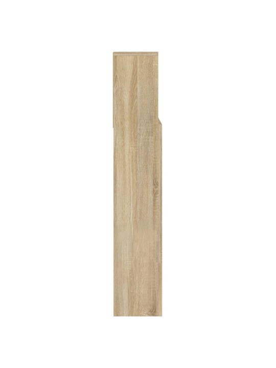 Gultas galvgalis ar plauktu, ozolkoka krāsa, 140x19x103,5 cm