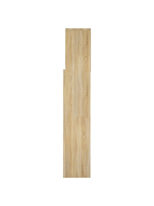 Gultas galvgalis ar plauktu, ozolkoka krāsa, 160x19x103,5 cm