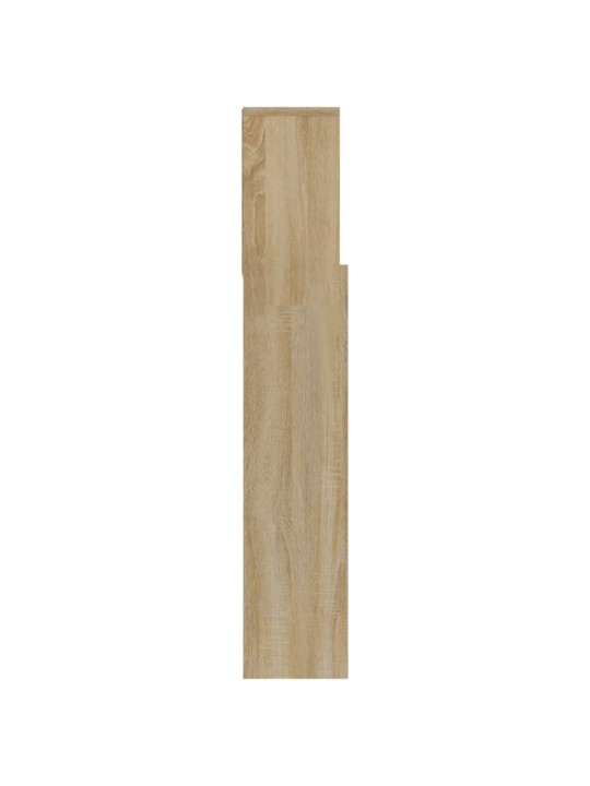 Gultas galvgalis ar plauktu, ozolkoka krāsa, 180x19x103,5 cm