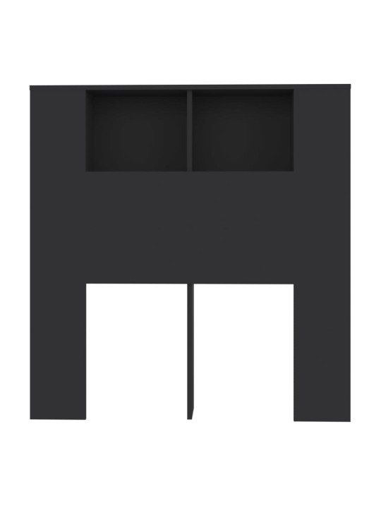 Gultas galvgalis ar plauktu, balts, 100x18,5x104,5 cm