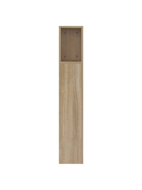 Gultas galvgalis ar plauktu, ozolkoka krāsa, 160x18,5x104,5 cm