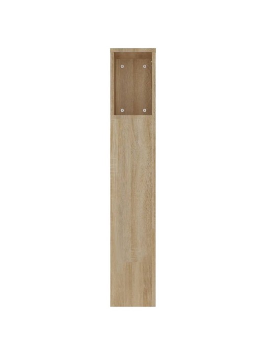 Gultas galvgalis ar plauktu, ozolkoka krāsa, 220x18,5x104,5 cm