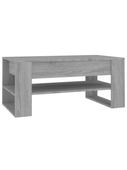 Kafijas galdiņš, pelēka ozola, 102x55x45 cm, inženierijas koks