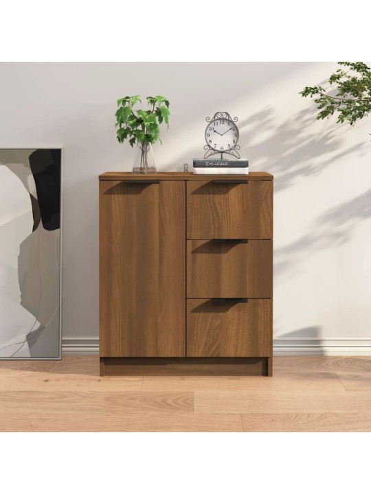 Kumode, brūna ozola, 60x30x70 cm, inženierijas koks