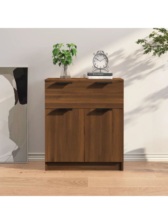 Kumode, brūna ozola, 60x30x70 cm, inženierijas koks