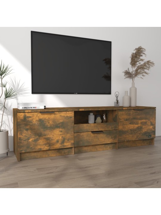 Tv skapītis, ozolkoka krāsa, 140x35x40 cm, inženierijas koks