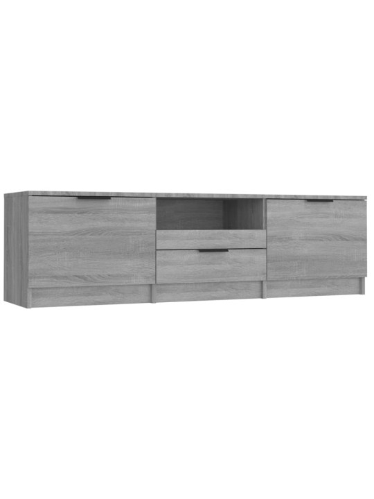 Tv skapītis, pelēka ozolkoka, 140x35x40 cm, inženierijas koks