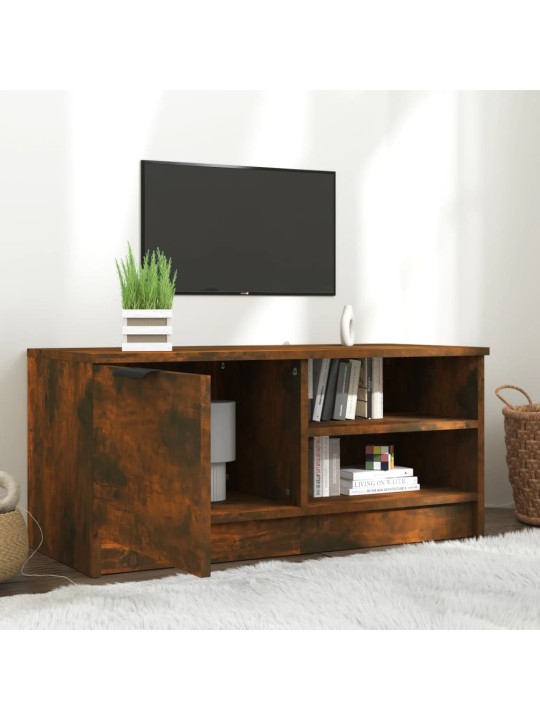 Tv skapītis, ozolkoka krāsa, 80x35x36,5 cm, inženierijas koks
