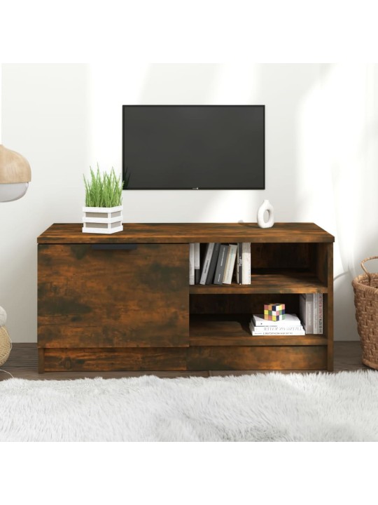 Tv skapītis, ozolkoka krāsa, 80x35x36,5 cm, inženierijas koks