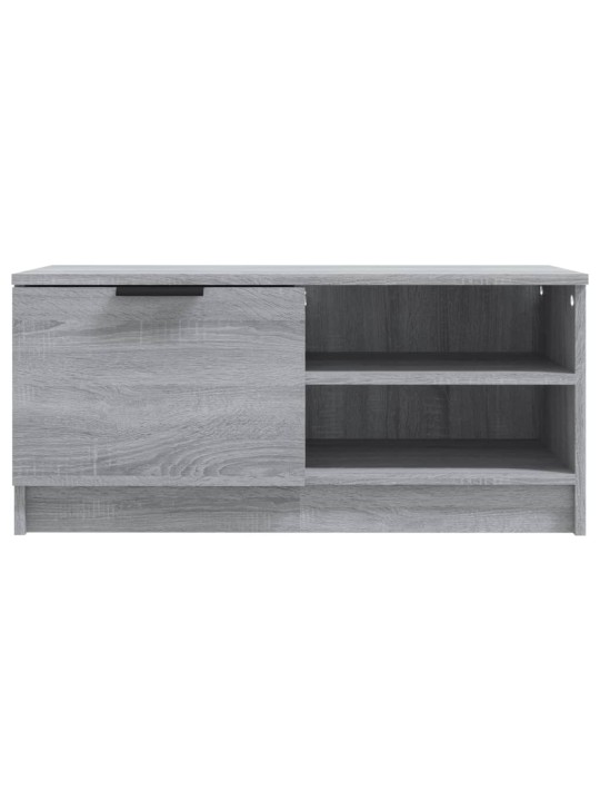 Tv skapītis, pelēka ozolkoka, 80x35x36,5 cm, inženierijas koks