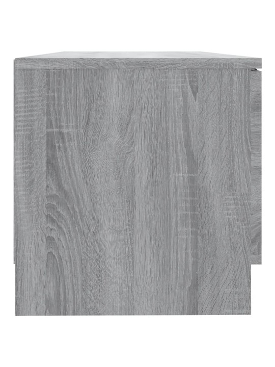 Tv skapītis, pelēka ozolkoka, 80x35x36,5 cm, inženierijas koks