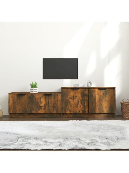 Tv skapītis, ozolkoka krāsa, 158,5x36x45 cm, inženierijas koks