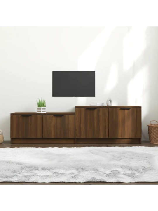 Tv skapītis, brūna ozola, 158,5x36x45 cm, inženierijas koks