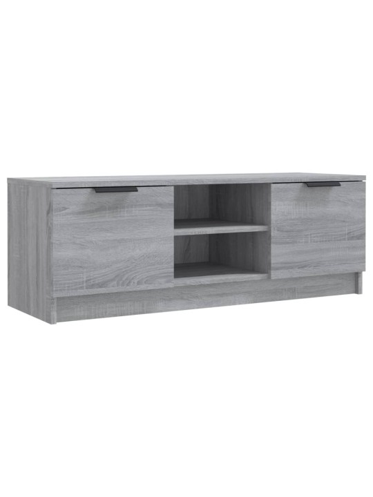 TV skapītis, pelēka ozolkoka, 102x35x36,5 cm, inženierijas koks