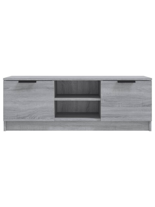 TV skapītis, pelēka ozolkoka, 102x35x36,5 cm, inženierijas koks
